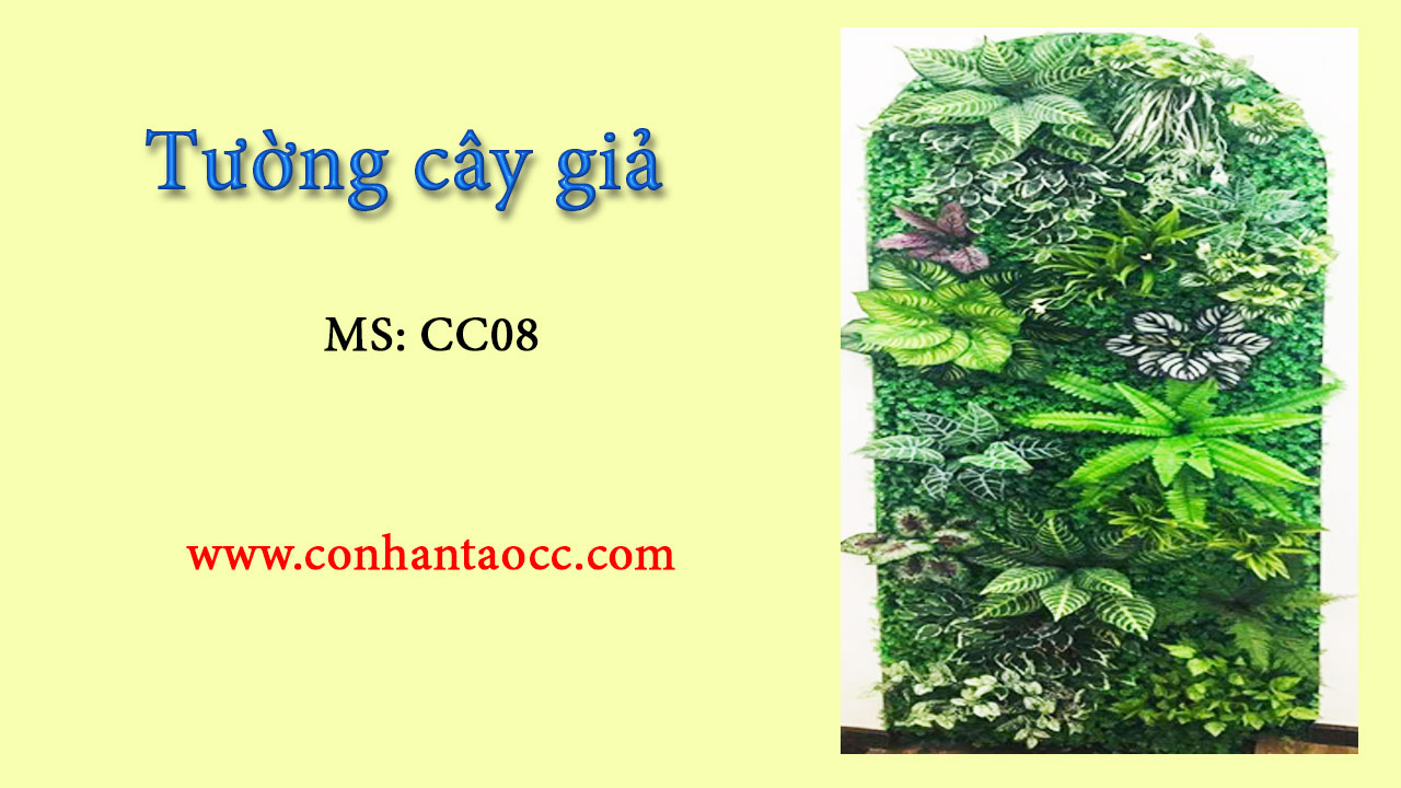 tường cây giả