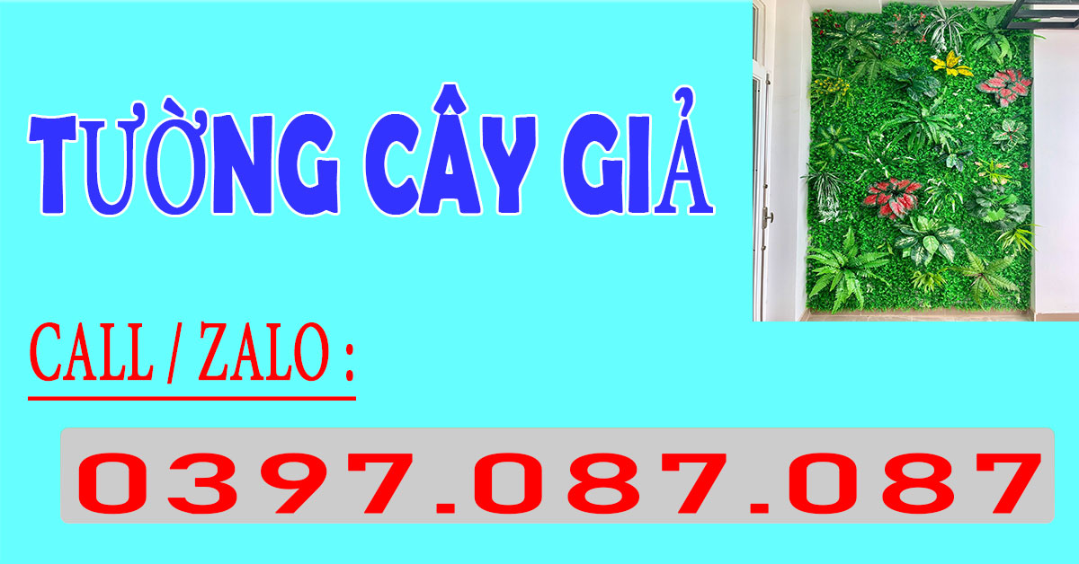 tường cây giả