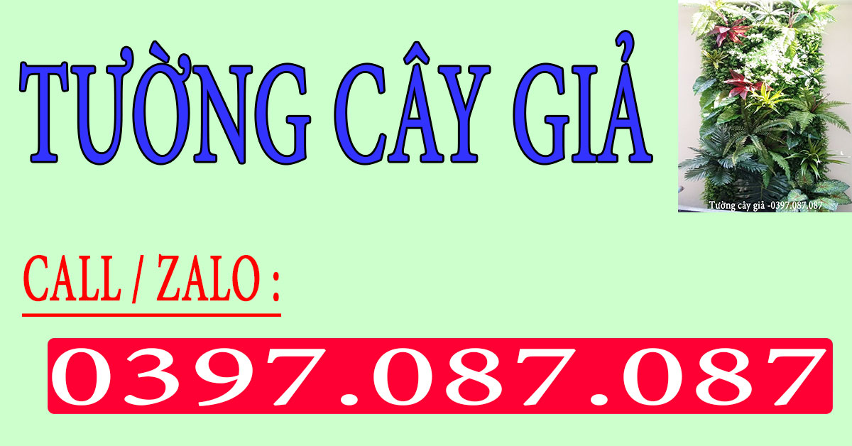 tường cây giả