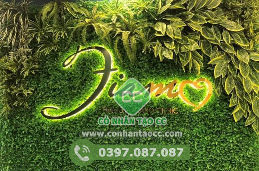 mảnh tường cỏ nhân tạo cc