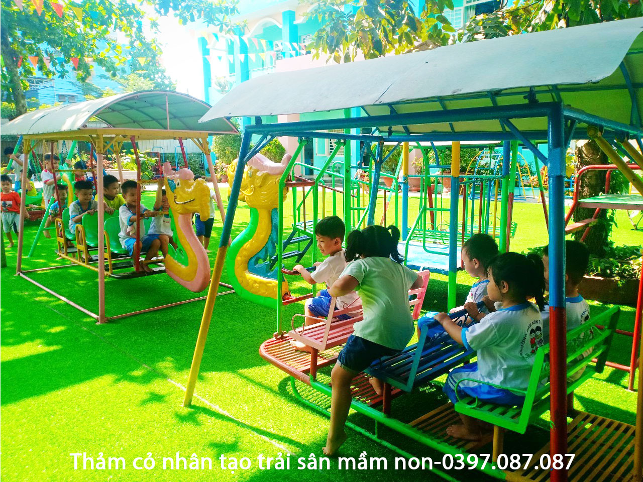 cỏ nhân tạo trường mầm non