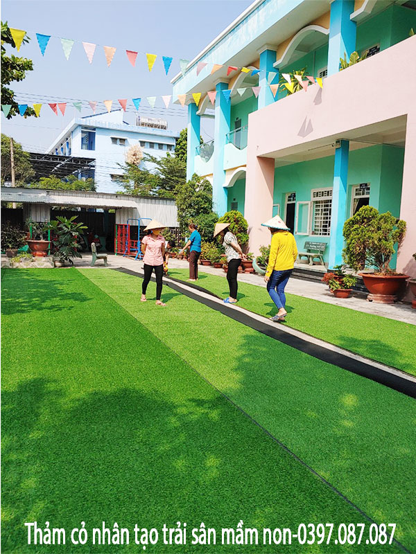 cỏ nhân tạo trường mầm non