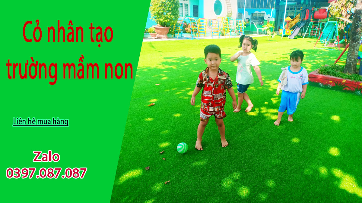 cỏ nhân tạo trường mầm non